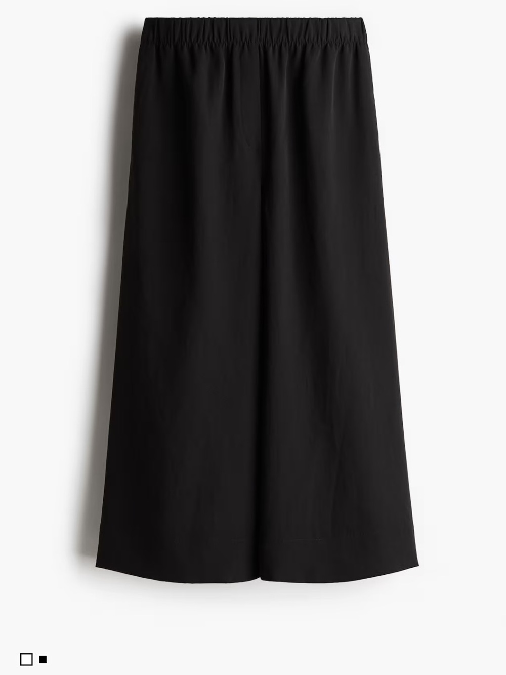 H&M NWOT Black Wide-Leg Culotte